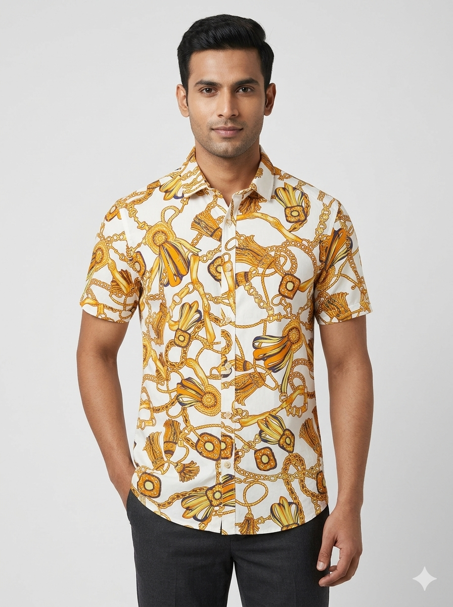 Dfloora Shirt Golden White
