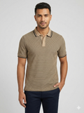 Gues Polo T Shirt(Dotted Brown)