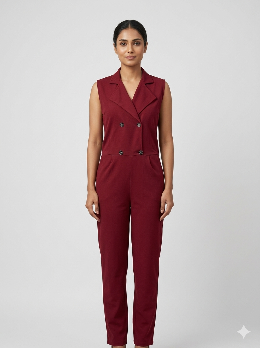 Office Wear Dress (Red)