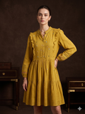 Terquois Women Yellow Dress