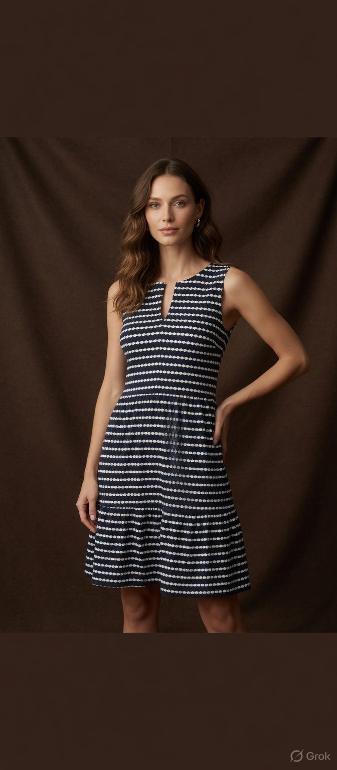 Loft Womens Wear Top Blue White Strips
